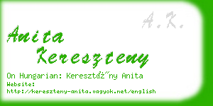 anita kereszteny business card